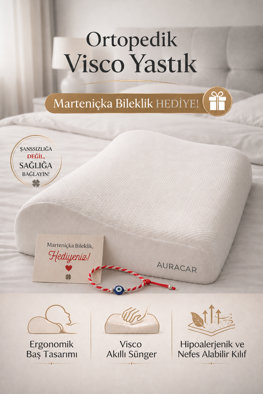 Ortopedik Visco Yastık - Ağrılara Özel Lüks Yastık