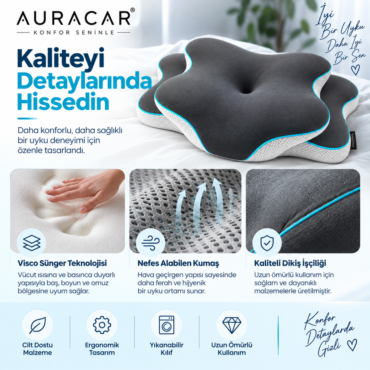 Ortapedik Viscotex Kelebek Yastık