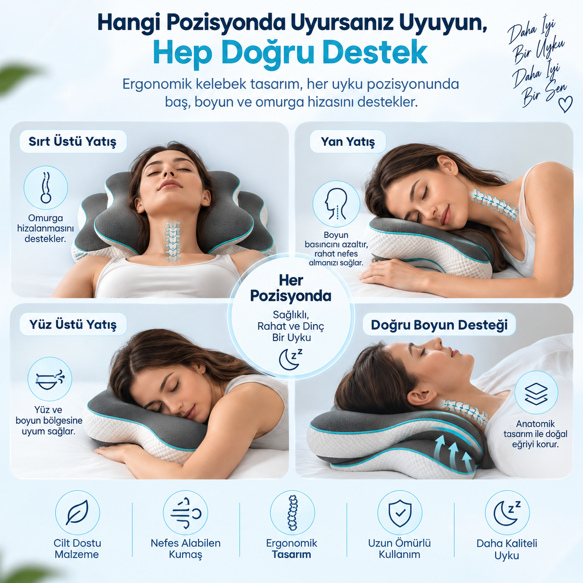 Ortapedik Viscotex Kelebek Yastık