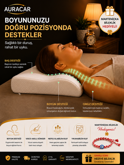 Ortopedik Visco Yastık - Ağrılara Özel Lüks Yastık