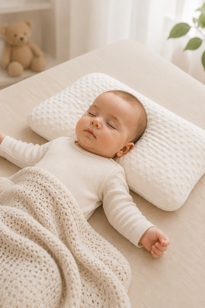 Bebek Yastığı Ergonomik Yumuşak Nefes Alabilir Konforlu Uyku Destekleyici Çocuk Yastığı